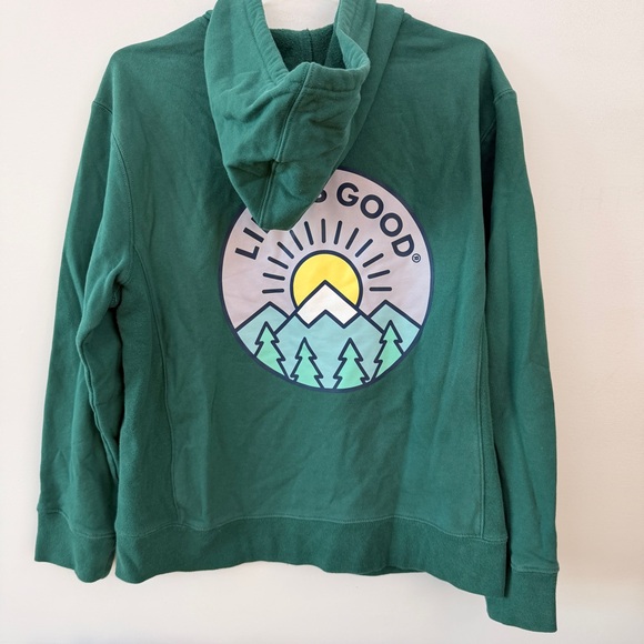 Life Is Good green/mountains Zip-Up Hoodie - Picture 5 of 9
